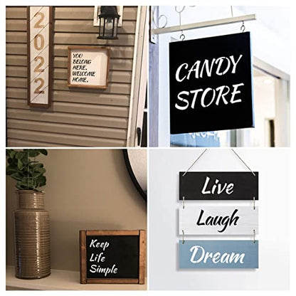 3 Inch Alphabet Letter Stencils for Painting - 70 Pack Letter and Number Stencil Templates with Signs for Painting on Wood, Reusable Numbers and Letters Stencils for Chalkboard Wood Signs & Wall Art - size: 3 Inch