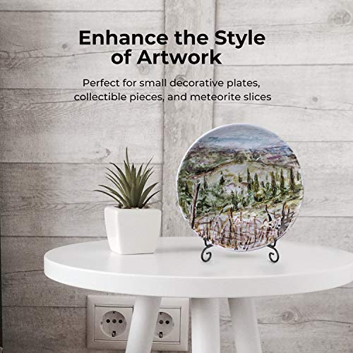 TR-LIFE Plate Stands for Display - 6 Inch Holder + Metal Easel Stand for Picture Frame, Decorative Plates, Book, Photo, Collectibles (2 Pack) - size: 6 Inch(2pcs)