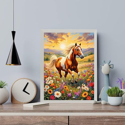 Arttoplus Horse Paint by Numbers Kit for Adults Beginner 16x20 inch - color: MT22581-US