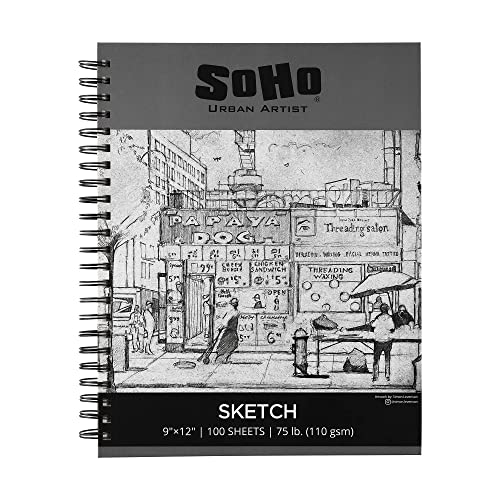 Creative Mark Cezanne Graphite Artist Drawing Pencil Set of 12 with 9x12 SoHo Urban Artist Sketchpad