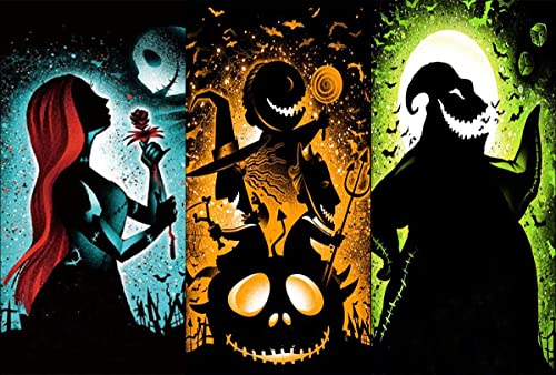 Halloween Diamond Art Painting Kits for Adults,Jack and Sally Gem Art - color: jack and sally dimaond painting
