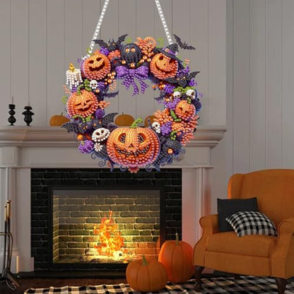 RYMILIE Hanging Halloween Diamond Art Kits for Adults Pumpkins - color: DP01259