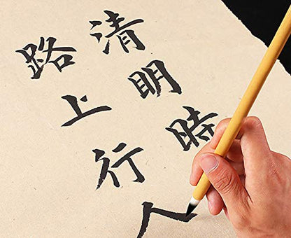 ZLY Chinese Calligraphy Brush Set Writing Drawing Ink Brushes, Japanese Kanji Sumi Brush Pen for Professional Beginner Large Medium Small 3 Pcs/Set