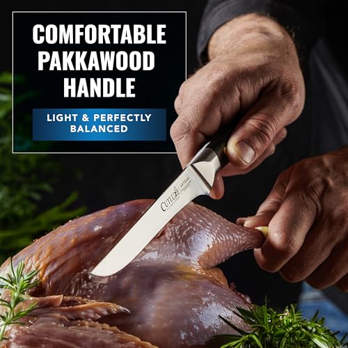 Cutluxe Butcher Carving Set, Cimeter Breaking & Boning Knife for Meat - size: 2-Piece Set (Cimeter & Boning)