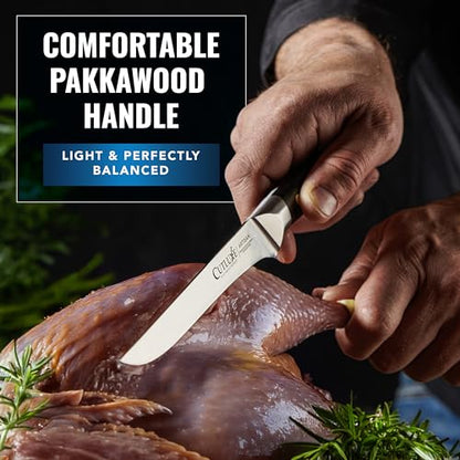 Cutluxe Butcher Carving Set, Cimeter Breaking & Boning Knife for Meat - size: 2-Piece Set (Cimeter & Boning)