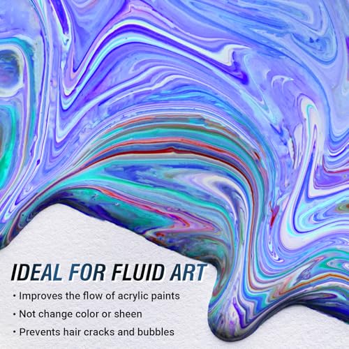 Falling in Art 33.8 Oz Pouring Medium for Acrylic Paint | Paint Thinner with High Flow Consistency - size: 33.8 Fl Oz (Pack of 1)