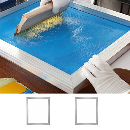 VEVOR Screen Printing Kit, 2 Pieces Aluminum Silk Screen Printing Frames, 20x24inch Silk Screen Printing Frame with 160 Count Mesh, High Tension Nylon Mesh and Sealing Tape for T-Shirts DIY Printing - size: 20x24inch