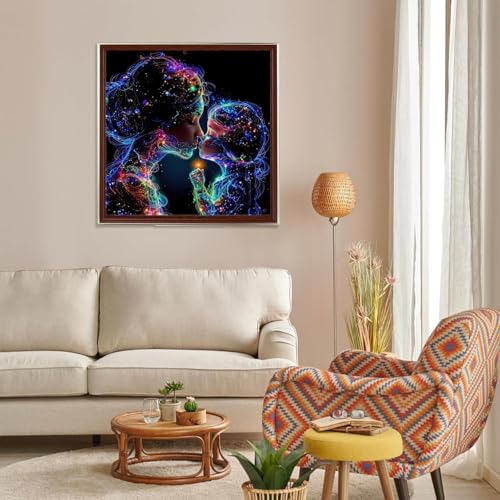 BSNRCH Mother's Day Diamond Painting Kits for Adults, Mother and Child Diamond Art Kits for Adults Beginner, DIY Full Drill Diamond Dot Gem Painting for Home Wall Decor 12x12inch - color: Mother's Day