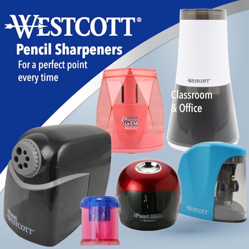 Westcott iPoint Heavy Duty Electric Pencil Sharpener for Home, School, and Office - size: Pack of 1, style: iPoint
