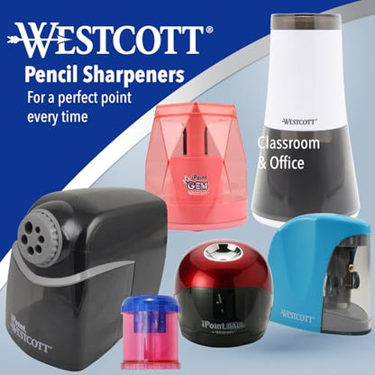 Westcott iPoint Heavy Duty Electric Pencil Sharpener for Home, School, and Office - size: Pack of 1, style: iPoint