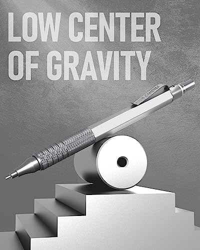 Four Candies Metal Mechanical Pencil Set with Case, 0.5mm, 3PCS, Silver | 480PCS HB Lead Refills, 3 Erasers+9 Eraser Refills, Anti Grip, for Drafting, Engineering, Technical Drawing, Art Projects - color: Silver, style: 0.5 MM