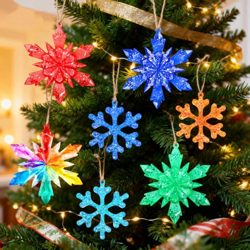 Resin Snowflake Molds, Set of 8 Sizes Snowflake Casting Molds - color: 8 Pcs Snowflake Silicone Mold