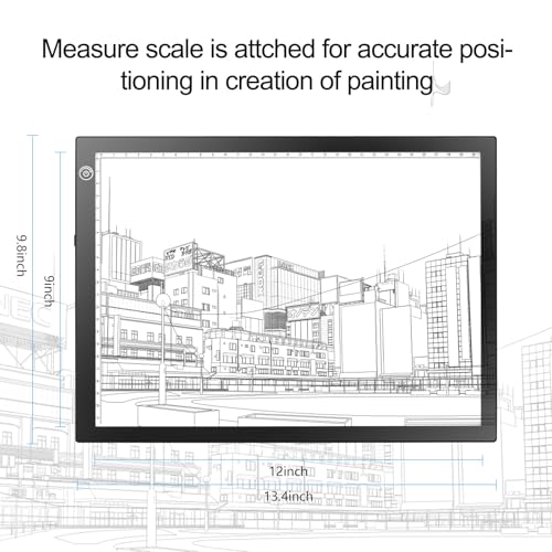 Rechargeable Drawing Board, Light Box Trace Pad Copy Table for Kids Gifts - color: BLACK, size: 10" x 15"