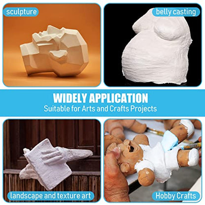 Nuogo 20 Pack Plaster Cloth Gauze Bandage Roll Bulk 5 Yards,4 x 180 Inch - size: 4 x 180 Inch