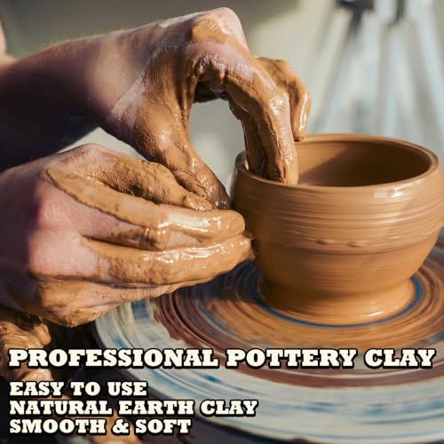 Aujazyble Air Dry Clay - 3.3lbs Yellow Natural Pottery Clay for Kids, No-Cracking & Self Hardening, Professional Bulk Modeling Clay, Sculpting, Arts & Craft Supplies for Classrooms - color: Yellow