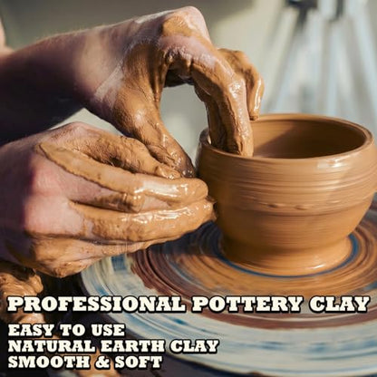 Aujazyble Air Dry Clay - 3.3lbs Yellow Natural Pottery Clay for Kids, No-Cracking & Self Hardening, Professional Bulk Modeling Clay, Sculpting, Arts & Craft Supplies for Classrooms - color: Yellow