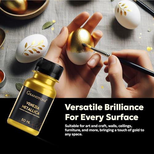 GRANOTONE Metallic Gold Acrylic Paint 1.69 fl oz 50 ml