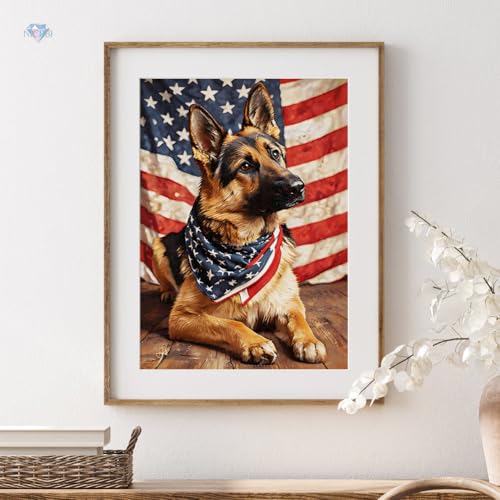NICRBI Diamond Painting Kits for Adults Dog, Diamond Art 12x16 Inch