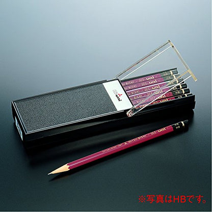 Uni Wooden Pencil, 3H, Box of 12 (HU3H) - style: 3H