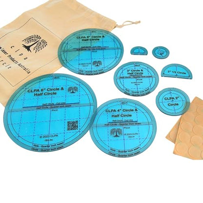 6" Circle Templates, for Quilting and English Paper Piecing - style: 6" Circles