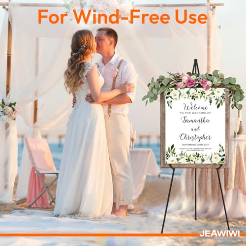 JEAWIWI 2 Pcs Lightweight Easel Stand, 66 Inch, Black, with Carry Bags - color: Black, size: 2 PCS