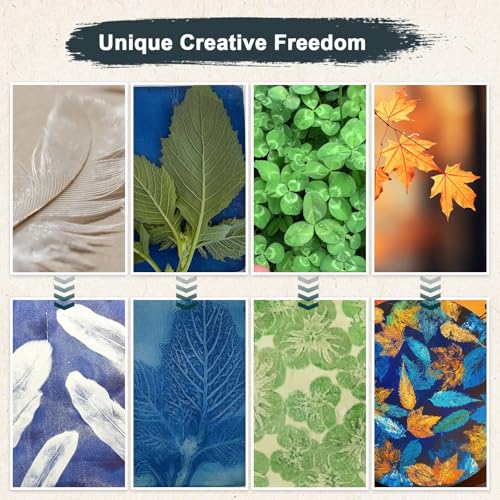 DINGSEN Gel Printing Plate Kit, Printmaking Set for Artists & Crafters | 5”X7”Gel Plate,Brayer, Watercolor Paints, A5 Printmaking Paper,and Essential Tools,for Mixed Media Art, Monoprinting