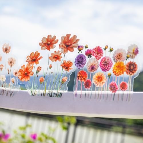 120 Pcs Flower Stickers for Scrapbook Journaling - color: Viewing Flower