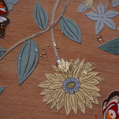 Clear Table Protector Cover PVC Tablecloth with Butterfly, 60"x84" | Dining Room, Kitchen Meals, Tabletop Protection, Easy Cleanup, Brunch, Parties, Holiday Gatherings, Everyday Use - color: Butterfly, size: 60" x 84" (Rectangular)