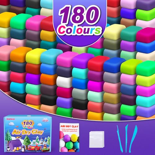 ESSENSON Air Dry Clay 180 Colors, Modeling Clay for Kids - color: 180 Colors