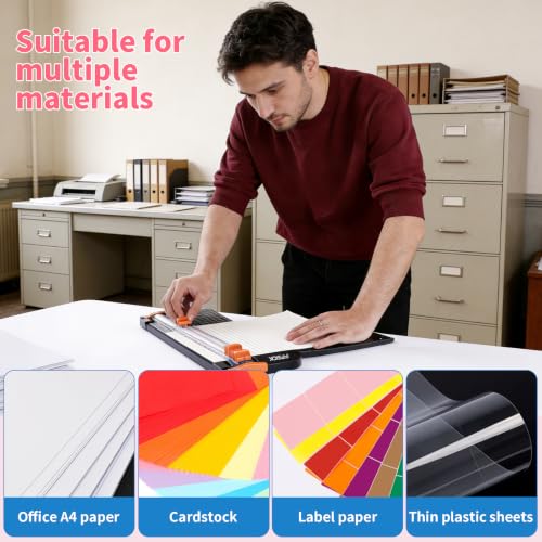 A4 Paper Cutter Slider 12 Inch Paper Trimmer Photo Cutter, Black - color: Black