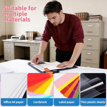 A4 Paper Cutter Slider 12 Inch Paper Trimmer Photo Cutter, Black - color: Black