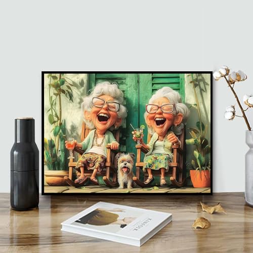 Paint by Numbers Kit for Adults, Adult Paint by Number Kits 16x20 Inch - color: Grandma