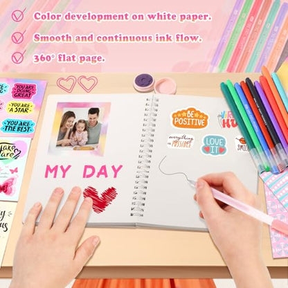 Nsrzua DIY Journal Kit for Girls,Toys for Ages 8-14 and Birthday Gifts for Girls - color: yellow