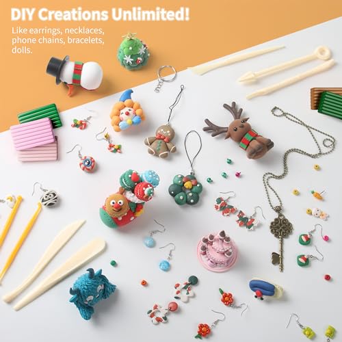 Polymer Clay 85 Colors, Modeling Clay for Kids, Oven Bake Molding Clay Kit