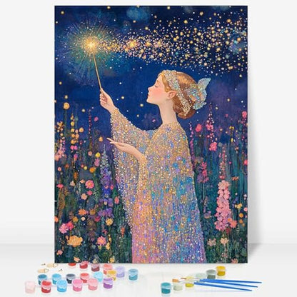 niurenmaoyi Elf Paint by Numbers Kit for Adult Beginner,16X20in - color: Adults' Paint-By-Number Kits-0521-05