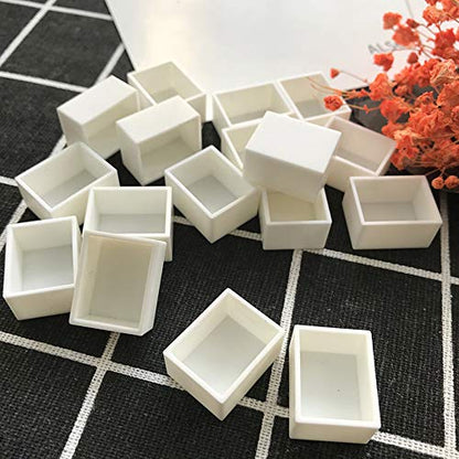 100Pcs Watercolor Half Pans Empty with Magnetic Stripe,Plastic Palette Tins | 1.8ml White Empty Artist Paint Pan Kits,Portable Travel Tin Case Palette Art Drawing,DIY Watercolor Oils Acrylics Painting - color: 100 Half Pans