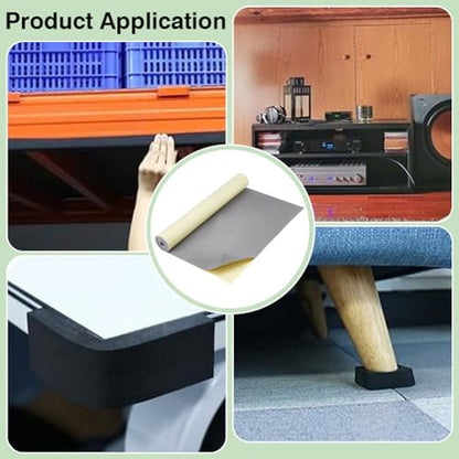 BENECREAT 78.7x15.7 Inch Light Grey Self-Adhesive EVA Foam Roll, 1mm Thick Sticky Upholstery Foam Sheets Craft Foam Sheet for Scrapbooking Crafts, Cosplay Model, Cushion Furniture - color: Light Grey