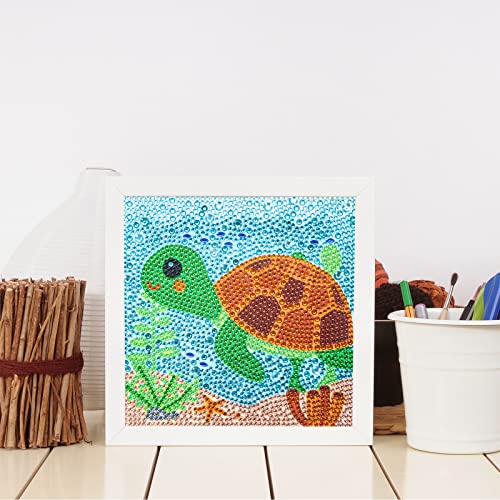 CHWGLFGG 6 Pack Cute Animals Diamond Art Kits for Adults Beginners 6x6inch - color: 6 PACK-A