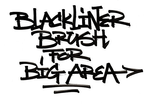 Molotow Blackliner Brush and Refill (Highly Pigmented, Permanent Ink), 1 Piece, with 1 Refill for Blackliner 30ml - style: Brush and refill