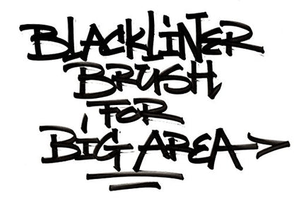 Molotow Blackliner Brush and Refill (Highly Pigmented, Permanent Ink), 1 Piece, with 1 Refill for Blackliner 30ml - style: Brush and refill