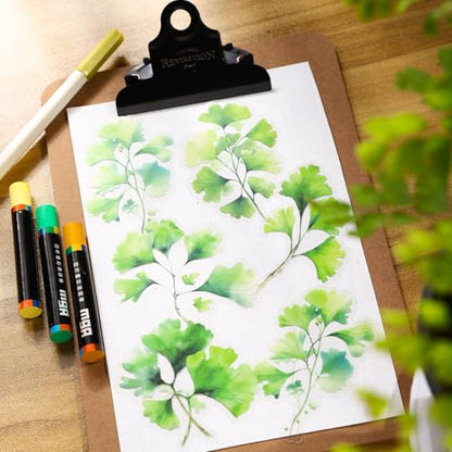 120 Pcs Botanical Leaf PET Stickers for Scrapbook Journaling | Transparent plant ephemera for junk journals, planners, collage, card making, and DIY crafts - color: Leaf Whisper