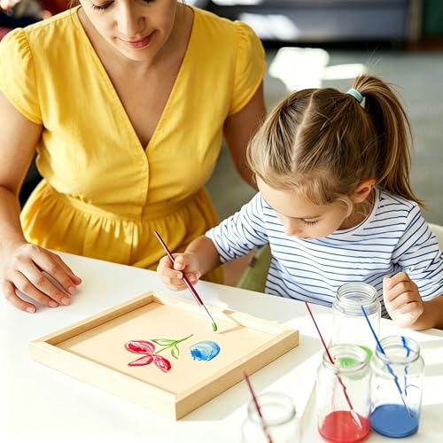 6 Pack Unfinished Blank Wood Panel Boards for Painting | 8 x 12inch Natural Wooden Painting Canvas for Oil, Acrylic Paint, Paint Pouring, DIY Art Crafts Projects - size: 8*12inch