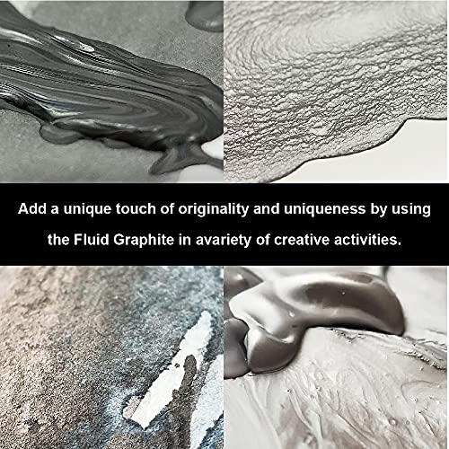 Kuretake Painting Ink, for dip Pen, Brush, Liquid, Paste, Artist, Non Toxic Paints, Illustration, Lettering, Drawing, Writing, Made in Japan (Graphite)