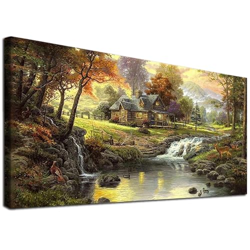 YALKIN Square 5D Diamond Painting Kits for Adults, Large Diamond Art Kits Full Drill Diamond Painting Kit for Adult Beginners, DIY Crystal Picture Art for Home Wall Decor 40 x 70cm/15.7 x 27.6in - color: Brown, size: Square
