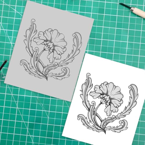 4 Pack Linoleum Blocks for Printmaking, 9 X 12 Inch, Soft Rubber | Easy To Carve, For Stamps, Prints, Cards, Beginner And Artist Use - size: 9 x 12 Inch