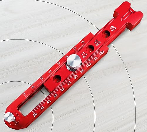 Woodworking Compass Scriber, Portable Aluminum Alloy Woodworking Compass Tool, Adjustable Metric/Inch Arc Drawing Ruler Circle Drawing Ruler Marking Gauge Circle Marking Tool (mini) - style: Pocket Compass - 1" – 7" Range