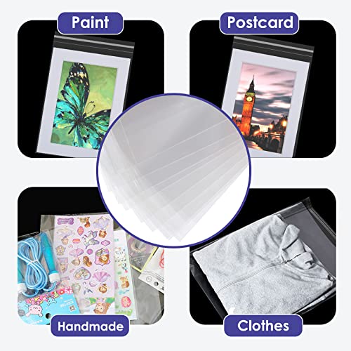 25 Pack Acid Free Crystal Sealed Clear Bags for 9x12 Art Prints, Photos | 1.496mil (Single Side), 9 3/8 Inches by 12 2/5 Inches - size: 9 inch x 12 inch