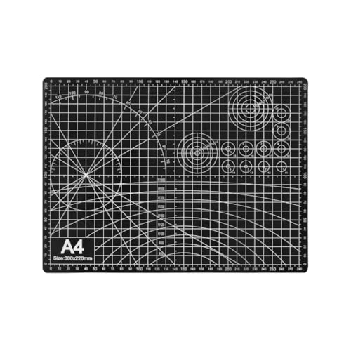 Professional A4 Self-Healing Cutting Mat, Non-Slip Craft Cutting Board with Grid, Durable PVC Material for Handmade Scrapbooking, Sewing, Model Making and Office Desktop Protection
