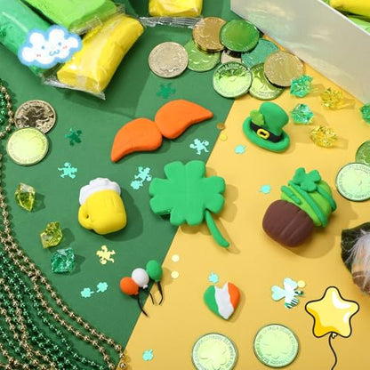 VioraWhite 72 Pcs 38oz Air Dry Clay Bulk Modeling Clay,Green and Yellow - color: Green and Yellow