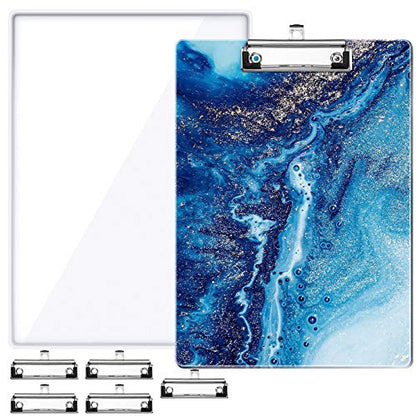 NiArt A4 Clipboard Epoxy Resin Mold & 5 Stainless Steel Low-Profile Clips
